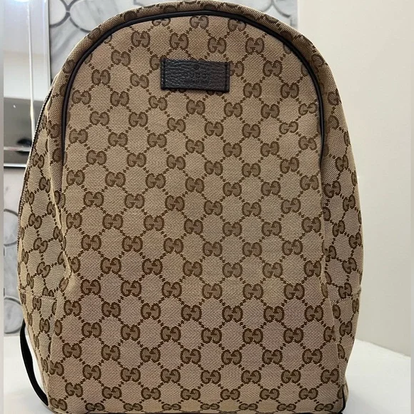 Gucci | Bags | Gucci Top Zip Backpack Monogram | Poshmark display picture 2